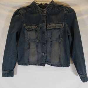 Xhilaration Big Girls Blue Jean Lightweight Jacket Sz L 10/12